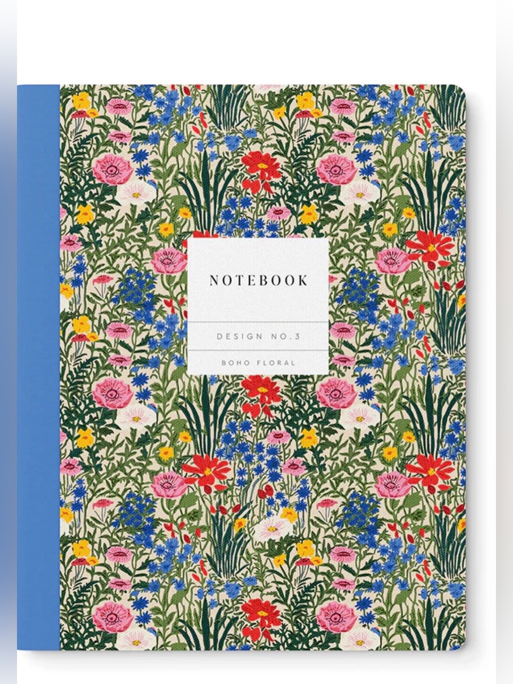 GIFT 🎁 IDEA Large Floral Boho Notebook, Lined